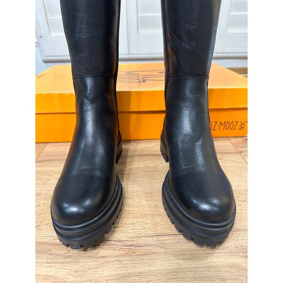 Miz Mooz Womens Loren Knee High Zip Up Black Boots Leather Sz 5.5/6 US 36 EU NIB - Picture 7 of 16